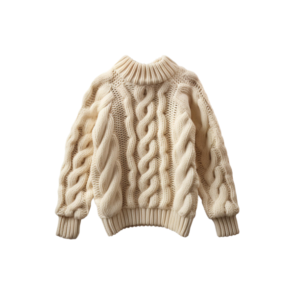 product-image-3 Long Sleeve Peplum Pullover Sweater off white 1-5 years old