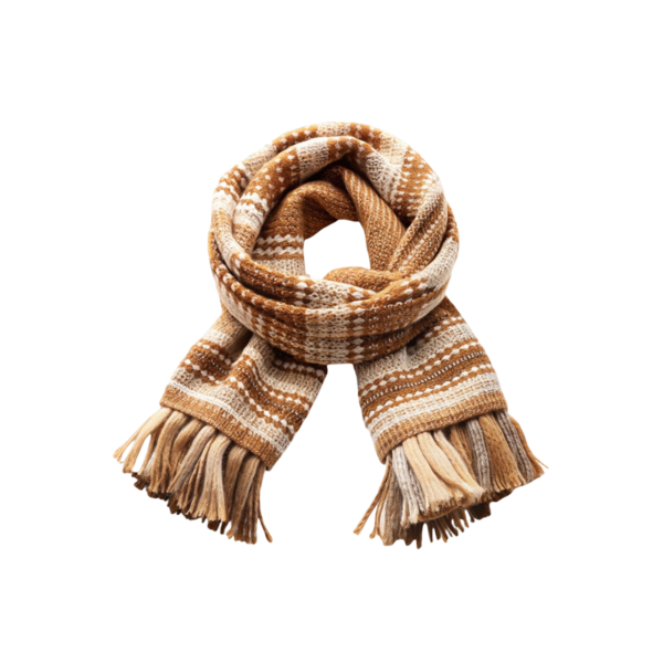 Knitted scarf for children, pastoral style