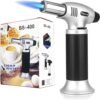 Culinary Butane Torch, Professional Cooking Torch Lighter Butane Refillable, Adjustable Flame, Safety Lock for Baking, BBQ, Creme Brule, Heat Shrinking Tubing and Soldering (Butane Gas Not Included)
