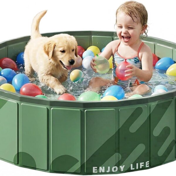 RNKR Cat Ball Pit, 32" Foldable Pet Playpen Ball Pool, Indoor Outdoor Playpen for Toddlers Babies Dogs, No Ball Included