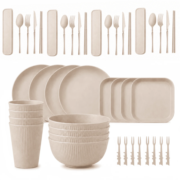 微信图片_20261014112121_13_3 RNKR 44-Piece Wheat Straw Dinnerware Set, Lightweight Unbreakable Kitchen Tableware Set with Plates, Bowls, Cups & Cutlery, Reusable Dish Set for Home, Camping